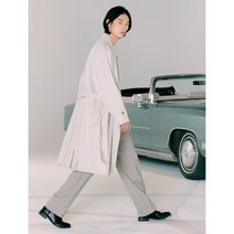 에잇세컨즈 아이보리 벨티드 트렌치 코트_오버핏 212330AY10