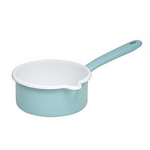[독일직구] Riess 0036-109 큰 주둥이가 있는 냄비 스페셜 에디션 내추럴 그린 라이트 직경 14cm 용량 0.75리터 에나멜 그린 인덕션