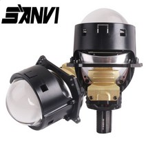 Sanvi S3 + 자동차 12V 110W 5500K Bi LED 프로젝터 Len 헤드 라이트 H4 9005 Hella G5 램프 액세서리, 01 LHD, 01 lens only