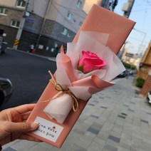 지나로즈 빼빼로2개 선물세트 여자친구 꽃선물 빼빼로데이 선물상자, 빼빼로개 핑크장미