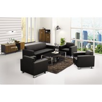 로벤 소파 1인용 3인용 레자(블랙) / SF-8011 / 중역소파 사무용, SF-8011 3인용 레자(블랙)