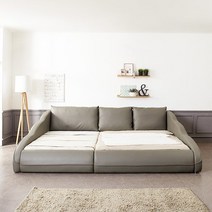 드망 저상형 패밀리 침대 Q+Q 본넬 매트리스, 네이비