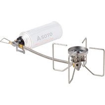 SOTO 일본제 싱글버너 레귤레이터 탑재 고화력 CB캔 분리형 캠핑 스토브 FUSION(퓨, 단품, ST-330