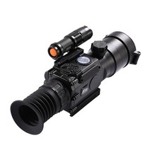 야시경 망원경 나이트비전 적외선 군용 야간 투시경 새로운 업그레이드 스코프 사진 비디오 재생 와이파이 단안 조준 라이플 스코프 11x 사냥 용, 검은 색