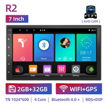 안드로이드올인원 안드로이드오토 ruancheng 2din 자동차 안드로이드 라디오 현대, 7 r2 2g 32g ahd