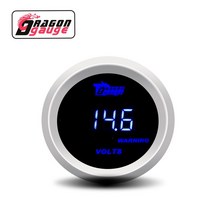 토르게이지 DRAGON 2 인치 또는 52mm 진공 게이지 LED 디지털 전압 기능 공장 자동차 12 볼트 수리 액세서리, [01] Vacuum Gauge