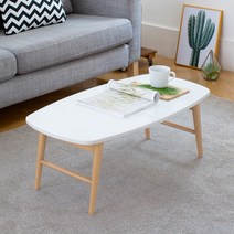 [룸스퀘어] 원목접이식 거실 소파 좌식 테이블 거실테이블, 까사테이블 화이트900