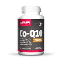 Jarrow Co-Q10 200mg 60정 식물성 캡슐 항산화 지원 미토콘드리아, 60개(1팩)