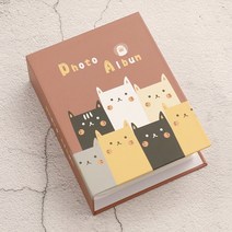 사진첩 포토 앨범 엘범100 포켓 6 인치 사진 앨범 그림 저장 스크랩북 케이스 어린이를위한 프레임 어린이, 07 A
