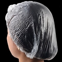 염색 파마 샤워 일회용 비닐 헤어캡 100개 미장원