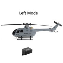 드론Eachine E120 RC 헬리콥터 2.4G 4CH 6 축 자이로 광학 흐름 현지화 Flybarless 스케일 드론 RTF Dron, [1] Left Mode 1 Battery, [1] CHINA
