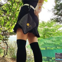 해피골프 볼 타월 골프공 수건 골프채 클리너 자동 릴 포함 노캐디 라운딩준비물, 핑크