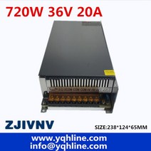 36V 20A 720W 가변 전원 공급 장치 스위칭 모터/산업/장비 S-720-36, 01 12V_01 110V
