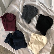 [메이드바이원] 여자 무지 롤 국산 돌돌이 양말 5종세트