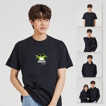 키밍 개구리 가족시밀러룩 커플티 이니셜티셔츠