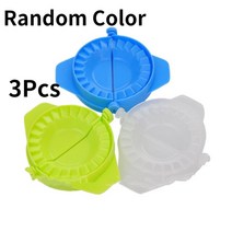 만두기계 만두제조기 만두빚는기계 성형기 설날 떡국 3Pcs 만두 금형 플라스틱 중국 음식 Jiaozi 메이커 반, 01 3Pcs