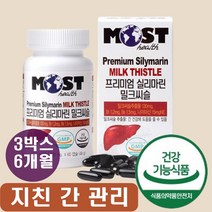 간에좋은 건강 식품 실리마린 엉겅퀴 밀크 시유 시스 비타민B군 복합영야제 중년 남성 여성 40대 50대 60대 직장인 피로회복에좋은 실리마린 밀크씨술 약 6개월