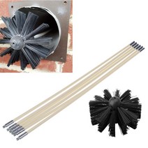 6pcs 긴 손잡이와 나일론 브러시 굴뚝 주전자 집 청소기 청소 도구 키트에 대 한 유연한 파이프 막대 드롭, 한개옵션0