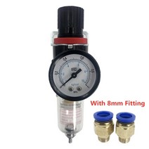 afr-2000 공압 필터 조절기 공기 처리 장치 압력 스위치 게이지 afr2000, afr-2000 w pc-8mm