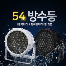 54 방수등 웜 조명 화이트/블랙 케이스 방수조명 행사 공연 교회 축제 무대 실내 야외용, 블랙바디