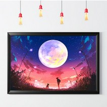 수재샵 달빛여행 (라운드 2.8mm 3D 가로 50cm X 세로 35cm) 보석십자수