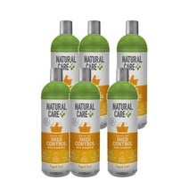 네추럴케어 헬시 코트 강아지 샴푸 트로피칼 향 20 oz Natural Care Shed Control Dog Shampoo, 6팩