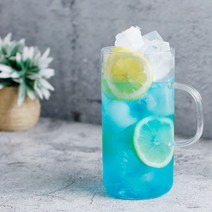 MAKA 내열유리 카페유리컵 롱머그컵, 1p, 손잡이컵 700ml(M09)