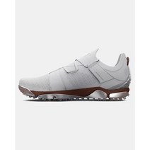 [국내매장판] 언더아머 남성 UA HOVR 투어 스파이크리스 와이드 (E) 골프화Halo Gray / After Burn 3025744