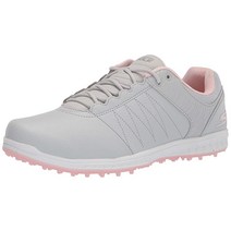 Skechers 여성용 Go Pivot 스파이크리스 골프화 연회색/분홍색. 5.5