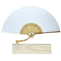 부채-옻칠죽한지접선(중) 나무케이스포함 길이25cm