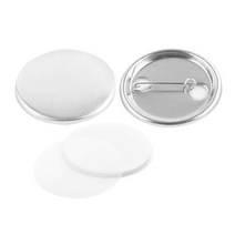 뱃지프레스 핀버튼제작 브로치만들기 새로운 100pcs 빈 핀 버튼 배지 재료 부품 라운드 diy 만들기 구성 요소 배지 만들기 재료 펀치 프레스 기계 용품