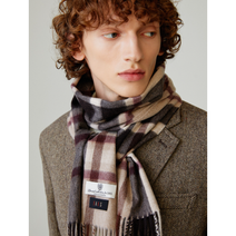 닥스 남녀공용 브라운 체크 캐시미어100% 머플러