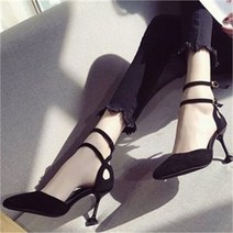 스트랩 하이힐 여자 구두 메인제인 슈즈 뽀죡 신발