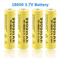 4-20매 / 배치 18650 배터리 3.7V 9900mAh Led 손전등 충전 리튬 이온 배터리 리튬 이온 배터리 +, 4개