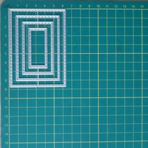 다이컷 틀 커팅다이 스텐실 사각형 별 심장 원형 DIY 공예 금속 절단 다이 스크랩북 양각 종이 카드 앨범 템플릿, small border 4