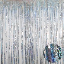 파티은박커튼 홀로그램실버 생일파티 장식 데코 추천 파는곳, 상세페이지 참조