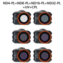 Dji mini 23 pro 카메라 렌즈 필터 dji mavic mini 12se 드론 필터 세트 uv nd cpl 481632 ndpl 용 광학 유리, 6개 1, 미니 3 프로
