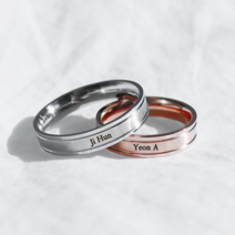 LIKEY [커플링 우정링] 미르 반지 (글자 이니셜각인가능)