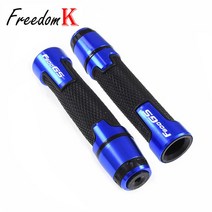 BMW 오토바이 알루미늄 고무 핸들 바 그립 F800GS GS GT 7/8 "22mm 캡 핸드 플러그, 03 F800GS blue