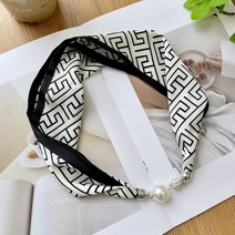 마그네틱 진주 스카프 목걸이 슬리퍼 스카프 넥타이 슬리퍼 손목 넥타이