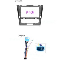 Chevrolet Epica 2007 - 2012 패널 Cd Dvd 플레이어 오디오 프레임 대시 보드 마운트 키트 용 9 인치 2 Din Car Fascia 케이블, [02] cable and frame