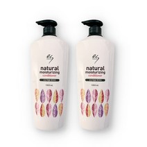 엘라스틴 내추럴 모이스처라이징 손상모발용 컨디셔너, 2개, 1000ml