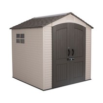 간이창고 조립식창고 야외창고 야외보관함 다용도 보관함 소형창고 농막창고, 밝은 갈색 자체 설치