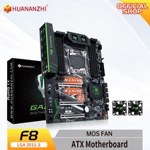 마더보드 호환 HUANANZHI X99 F8 LGA 20113 XEON MOS 팬 포함 인텔 E5 모든 시리즈 DDR4 RECC NONECC 메모리 NVME ATX