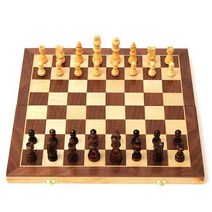 사려니몰 고급 원목 접이식 자석 체스 체스판 CHESS 보드 게임, 자석형 대형