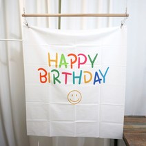 생일축하 미니 현수막 플랜카드 90cm x 100cm 플래카드