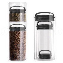 프리파라 진공 밀폐 용기 분쇄 원두 커피 보관 원두통 미디엄 유리 EVAK, 04-2. 프레쉬 스몰_톨(B440)
