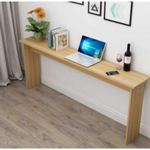 폭 좁은 테이블 쇼파 뒤 긴 슬림 보조 틈새 테이블 책상, 길이60X폭30X높이75(블랙)