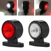 트럭 라이트 led전구 튜닝 스위치 1 쌍 범용 12v 24v 빨간색 흰색 자동차 재단사 사이드 마커 표시등 캠핑카 트레일러 에 대 한 신호 램프, 없음