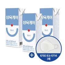삼육케어 당뇨식 200ml 24팩 KF94 3매, 1